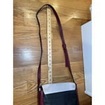Kate Spade Crossbody Bag Womens Medium Colorblock Black Burgundy White Leather Photo 10