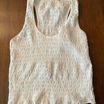 American Eagle Cute White Cropped Tank Photo 0