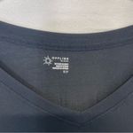 Aerie Offline by  Black Long Sleeve Ribbed Jersey Tee Women’s Small V-Neck Top Photo 4