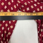 Just Fab Duster Cardigan Womens L Burgandy Waist Tie Lagen Look Boho Hippie Photo 8