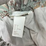 H&M  Green Gray Palm Tropical Print Elastic Waist Pull On Mini A Line Skirt Sz 6 Photo 3