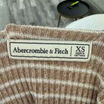 Abercrombie & Fitch  Brown & White Cardagain Button Up‎ Sweater Blouse Size XS Photo 3