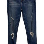 Abercrombie & Fitch Abercrombie Fitch Blue Distressed Highwaisted Ultra Skinny‎ Jeans Womens 24 New Photo 0