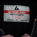 American Giant Womens Black Full Zip Hoodie Sweatshirt XL Cotton Made USA Photo 2