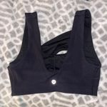 Lululemon RARE Black Cross Front Sports Bra Photo 2