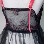 Mesh and Lace Black Ballerina Babydoll Slip Size 3X Photo 2
