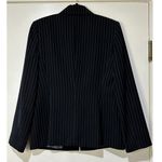 Travis Ayers Navy Pinstripe Blazer Jacket Size 12 EUC Professional Office Dressy Blue Photo 7