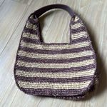 J.Crew Brown and Cream Striped Bag Photo 1