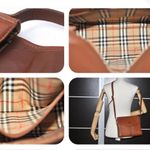 Burberry 🔥$385 Authentic Leather Shoulder Bag Brown Photo 2