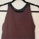 Athleta  Whirlwind Racerback Tank Dress Maroon Burgundy Built in Bra Small 138800 Photo 2