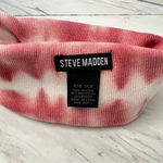 Steve Madden Tie Dye Beanie Hat Viscose Blend Soft Cozy Dark Wine One size Photo 3