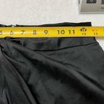 Topshop  Black Wrap Satin Midi Skirt New 4 Photo 9