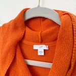 [J. Jill] Sunset Orange Textured Cotton Blend Cowl Neck Sweater Cozy Fall Sz 3X Photo 10