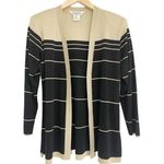 Misook EXCLUSIVELY Knit Cardigan Lurex Gold & Black Stripe Business Extra Small Photo 0