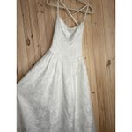 NWT Lulus Arabella White Jacquard Basque Waist Maxi Dress Wedding Cocktail Sz S Photo 4