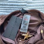 South Beach  shiny crinkle cut out halter swimsuit in chocolate Photo 5