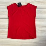 Montgomery Post Cheryl Airette Blouse Red Medium NWT STITCH FIX Photo 3