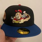 New Era Cap Myfitteds Cincinnati reds sliding mascot Mario inspo world champions patch size 7 1/8 brand new  Photo 1