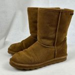 BEARPAW Suede Pull On Winter Boots Women's Size 8 Brown Cozy Comfort Photo 3
