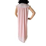 Vintage Margaret night gown sleeveless pink, white lace & ruffles size large Pink Photo 8