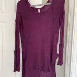 Free People Burgundy Thermal Tunic Top Photo 1