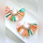 Free People New! FP Emelie Raffia Earrings Photo 5