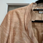 Kay Unger Vintage  New York Rose Gold Silk Blazer Jacket Women’s Size 10 Medium M Photo 2