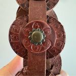 Fossil  Brown Leather Western Concho Belt Photo 1