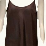 CCC Brown Sleeveless Camisole Top Petite Large All Polyester Made In Indonesia Size undefined Photo 0