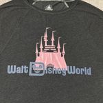Disney Walt World Dark Gray/Black with Pink Cinderella Castle Top/ Shirt -Medium Photo 1