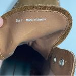 Dolce Vita Hinto Carmel Suede Leather Ankle Boots Animal Print Calf Hair 7 Shoes Tan Photo 9