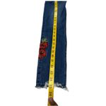 ZARA  Women's Embroidered Trafaluc Denimwear   Rose Skinny Jeans Size 02 Photo 6