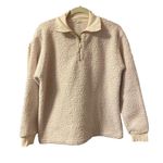 DONNI CREAM QUARTER ZIP SHERPA Size XL Photo 1
