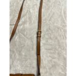 Michael Kors  Charlton Brown Leather Gold Push Lock Crossbody Shoulder Bag Purse Photo 7