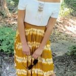 H&M NWT Womens  Mustard Flowy Boho Skirt - Sz 10 Photo 0