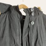 Woman Within Black Down Fill Insulated Faux Fur Trim Parka Coat Size 1X Photo 3