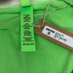 SKIMS  Cotton Logo Bodysuit in Neon Green, Size 2X Photo 4
