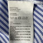 H&M Blue & White Preppy Nautical Striped Off-Shoulder Beach Summer Top Photo 6