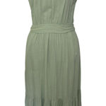 Lucky Brand  Green Midi Dress Size Small Cottage Minimal Whimsical Fairy Flutter Photo 0