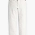 Levi's NWT  Premium Big E Womens 24x32 501 Straight Jeans Raw Hem Yacht Time White Photo 5