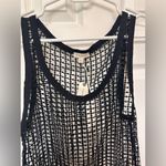 Pilcro  Black Sheer Sequin Mesh Tank Top NWT Photo 3