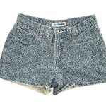 Canyon River Blues  Blue Floral Print Jean Shorts Cotton Photo 0