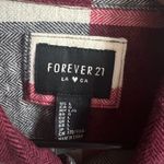 Forever 21 ❤️F21 Red and Cream Checkered Button-up Flannel Shirt Photo 4