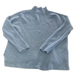 Suboo Sweater Womens Large Blue Isla Oversized Knit Turtleneck Cozy Photo 5