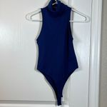 ZARA  Dark Blue Turtleneck Sleeveless Bodysuit Size Small EUC #7331 Photo 1