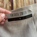 Amanda Smith Women's Vintage Pleated Straight Skirt Beige Size 16 Photo 11