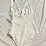 La Perla NWT white v-neck bath-suit/swim suit one piece/full coverage Photo 8