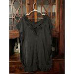 Daily Practice by Anthropologie Lounge Boatneck Mini Dress Size Large Black Photo 3
