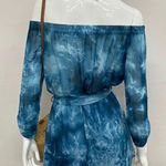 Women’s Yellow Tie Dye Romper (L) Blue Size L Photo 1