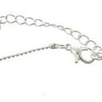 SILVER TONE LOBSTER CLAW FLIP FLOP CHARM ANKLET Photo 2
